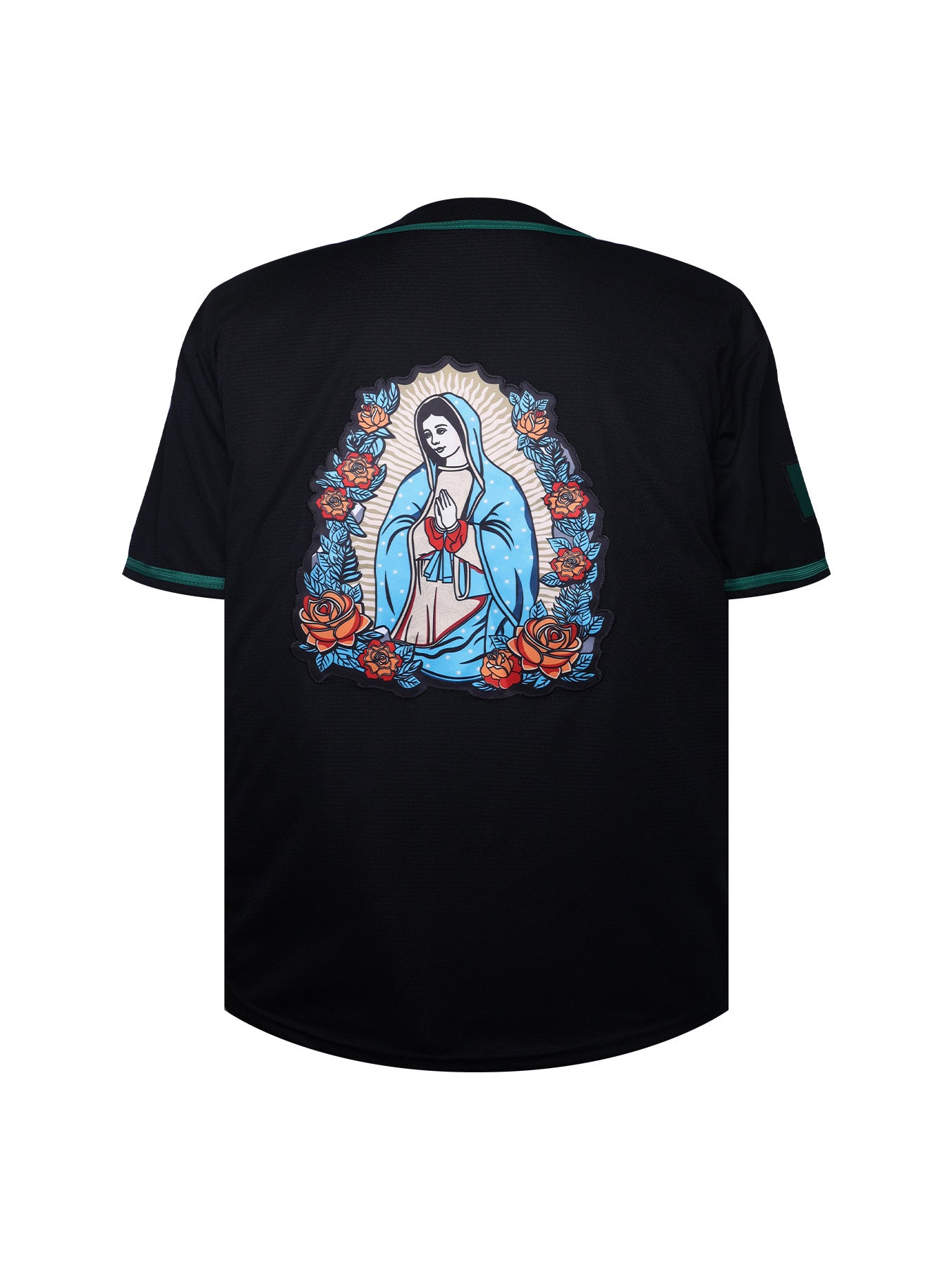 Mexico Black Baseball Jersey Button Up Mexican Heritage Jersey