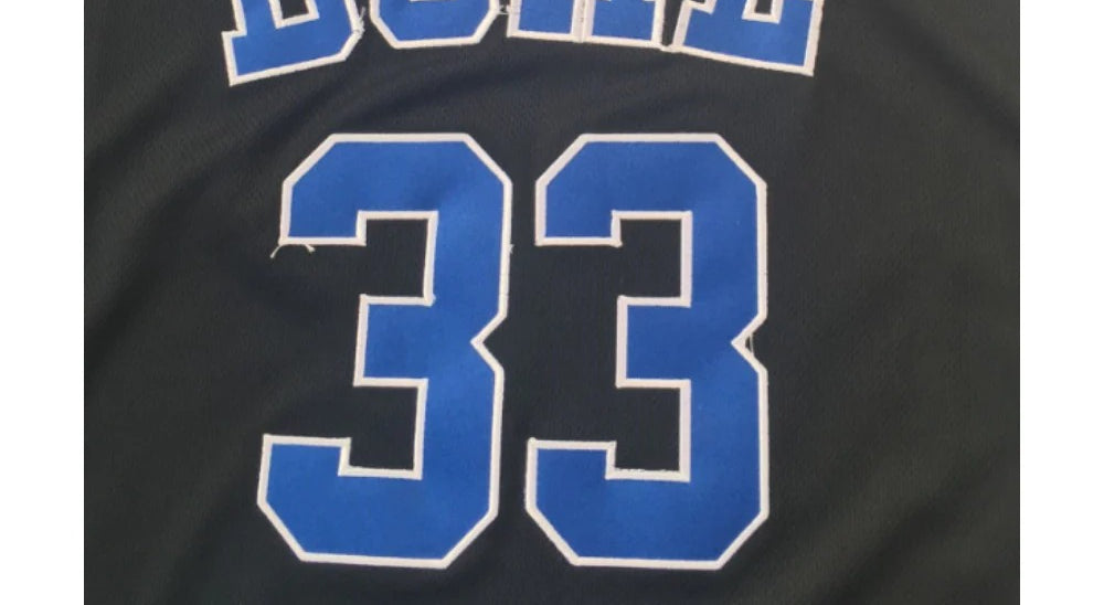 Custom Grant Hill #33 College Throwback Basketball Jersey Black