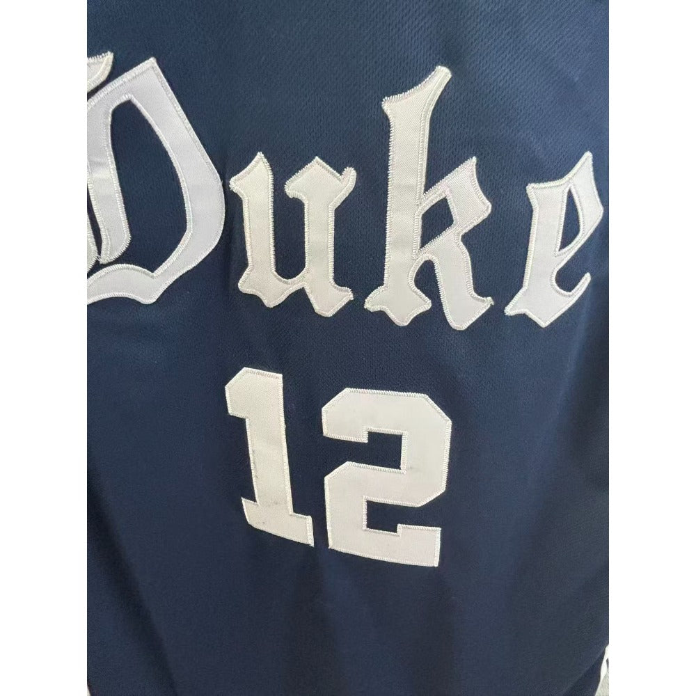 Cameron Boozer #12 Duke College Basketball Jersey - Dark Blue Embroidery