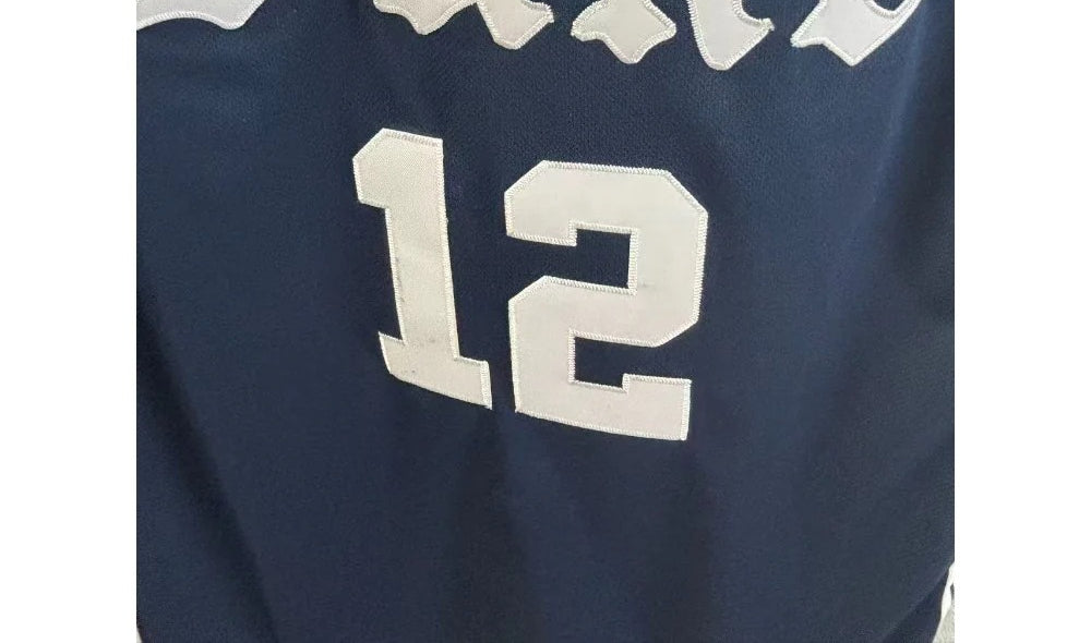 Custom Cameron Boozer #12 College Basketball Jersey - Dark Blue Embroidery