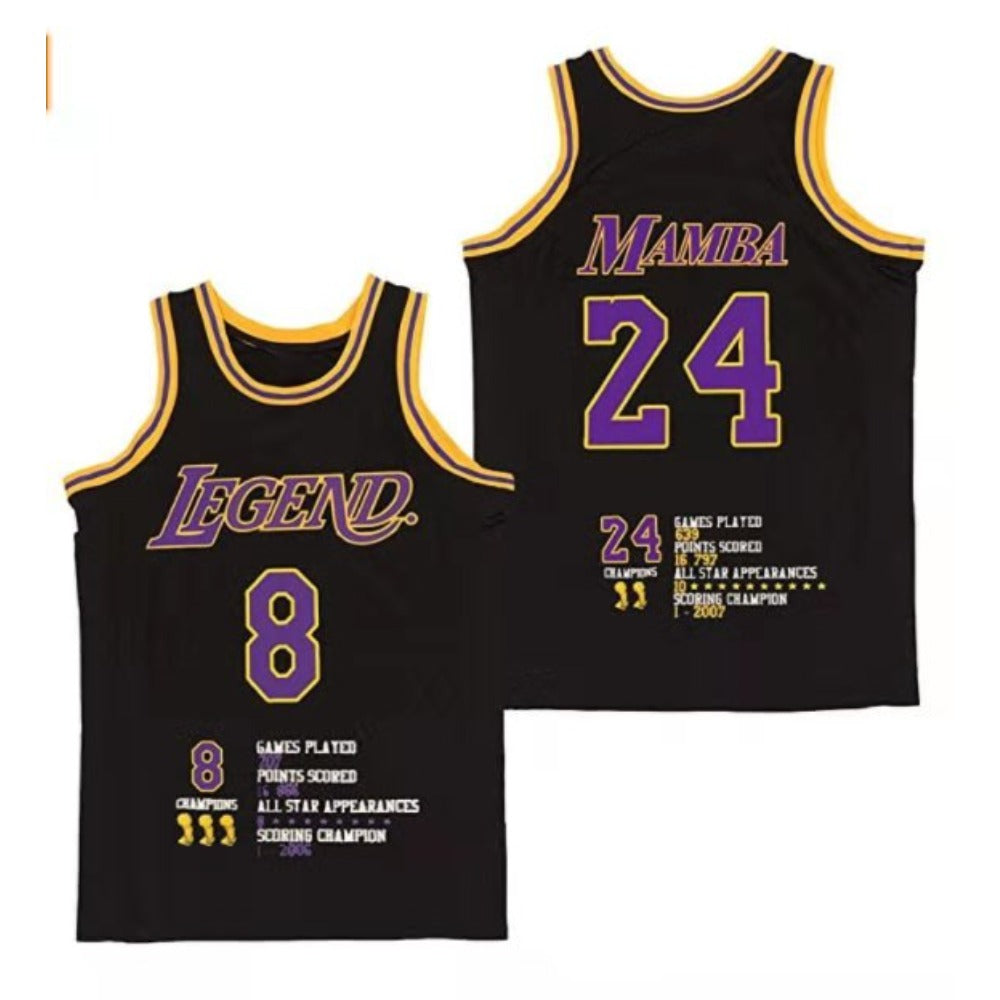 Kobe Bryant Jersey Legend Collection 8 24 Basketball Jersey Black