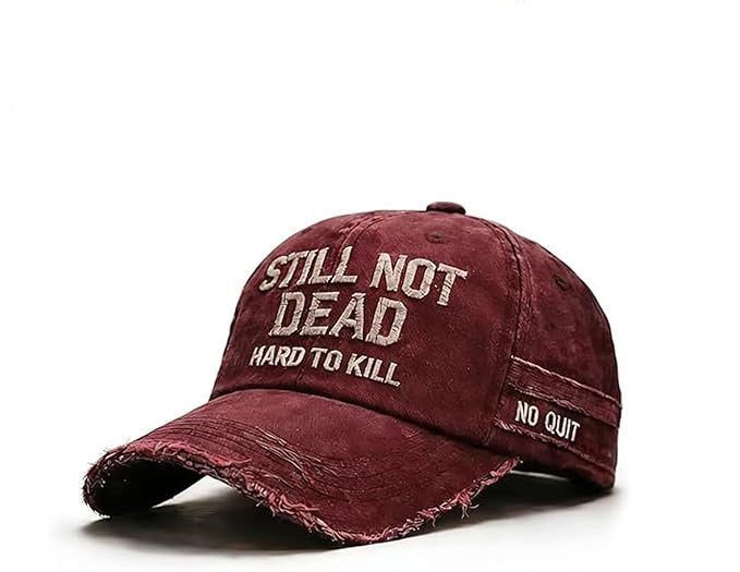 STILL NOT DEAD Embroidered Cotton Baseball Cap Vintage Washed Hat