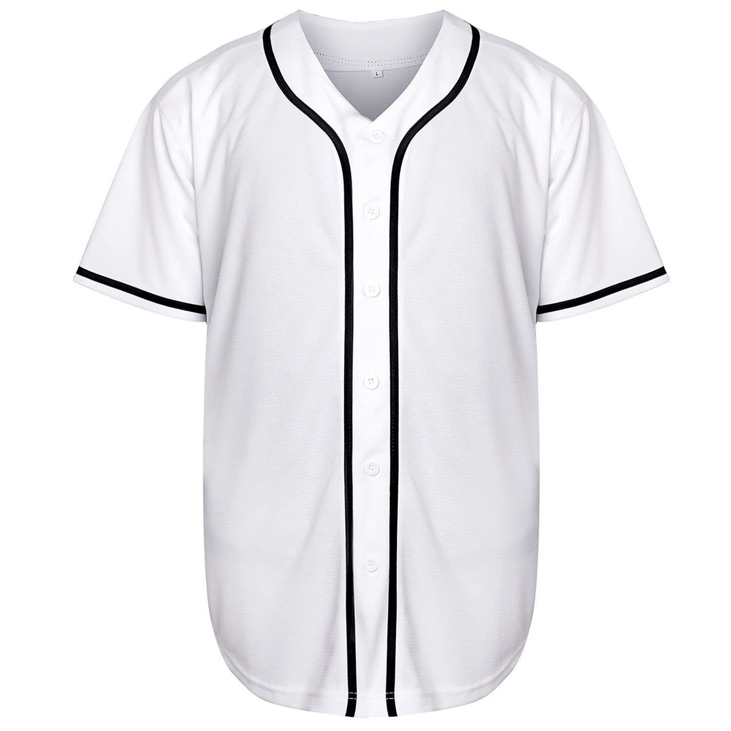 Baseball Jersey Solid Color Empty Version Jersey Training Baseball Uniform for Men