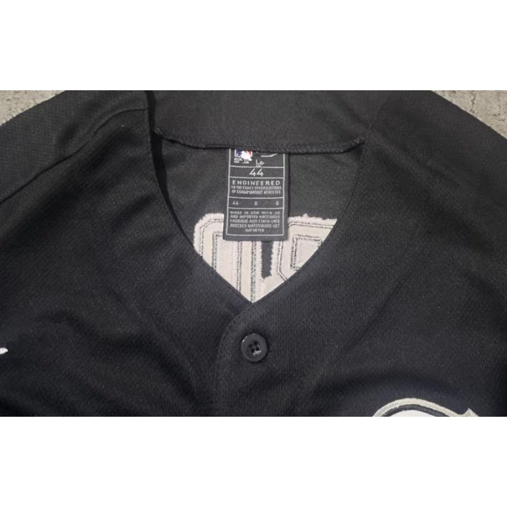 Michael Jordan #45 Button Down Baseball Jersey - Black
