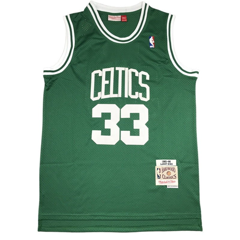 Custom Larry Bird #33 Boston Basketball Throwback Jersey
