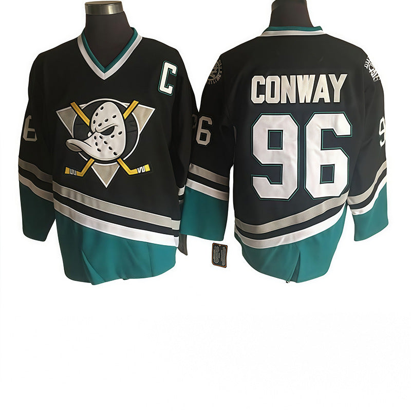 The Mighty Ducks Movie Hockey Jersey #96 Charlie Conway
