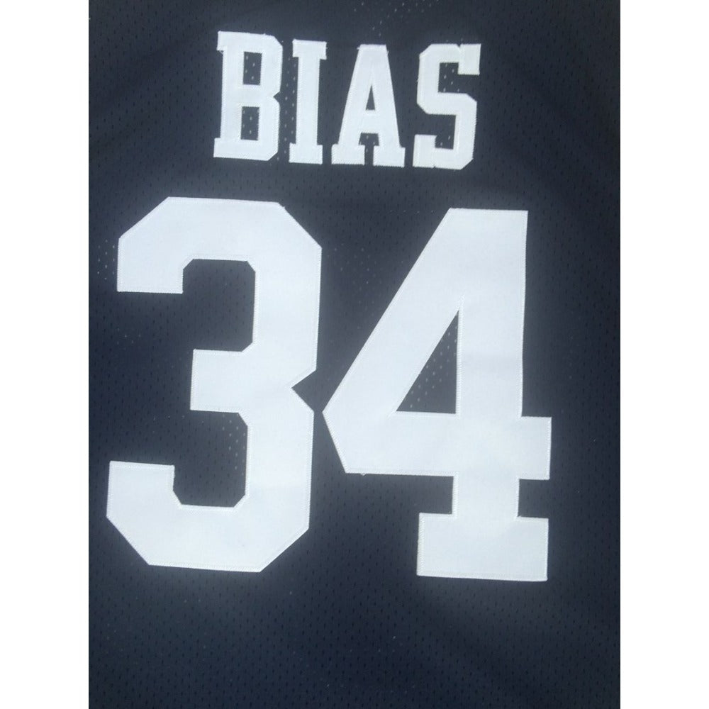 Len Bias #34 Vintage Wildcats High School Basketball Jersey - Classic Retro Fan Gear Black