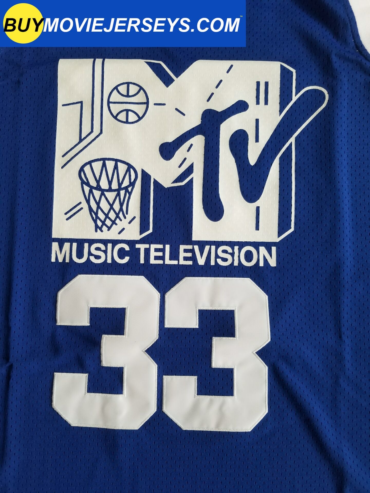 Will Smith #33 Rock N Jock Basketball Jersey – Blue – Retro 90s