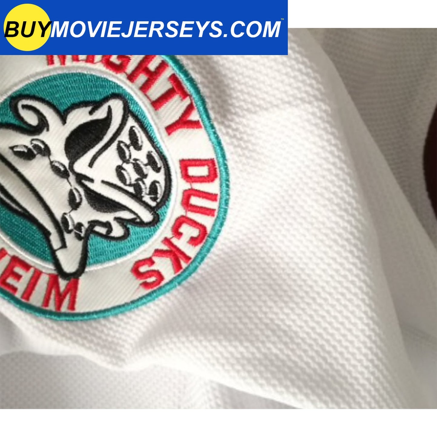 The Mighty Ducks Movie Hockey Jersey Adam Banks # 99 Forward White Color