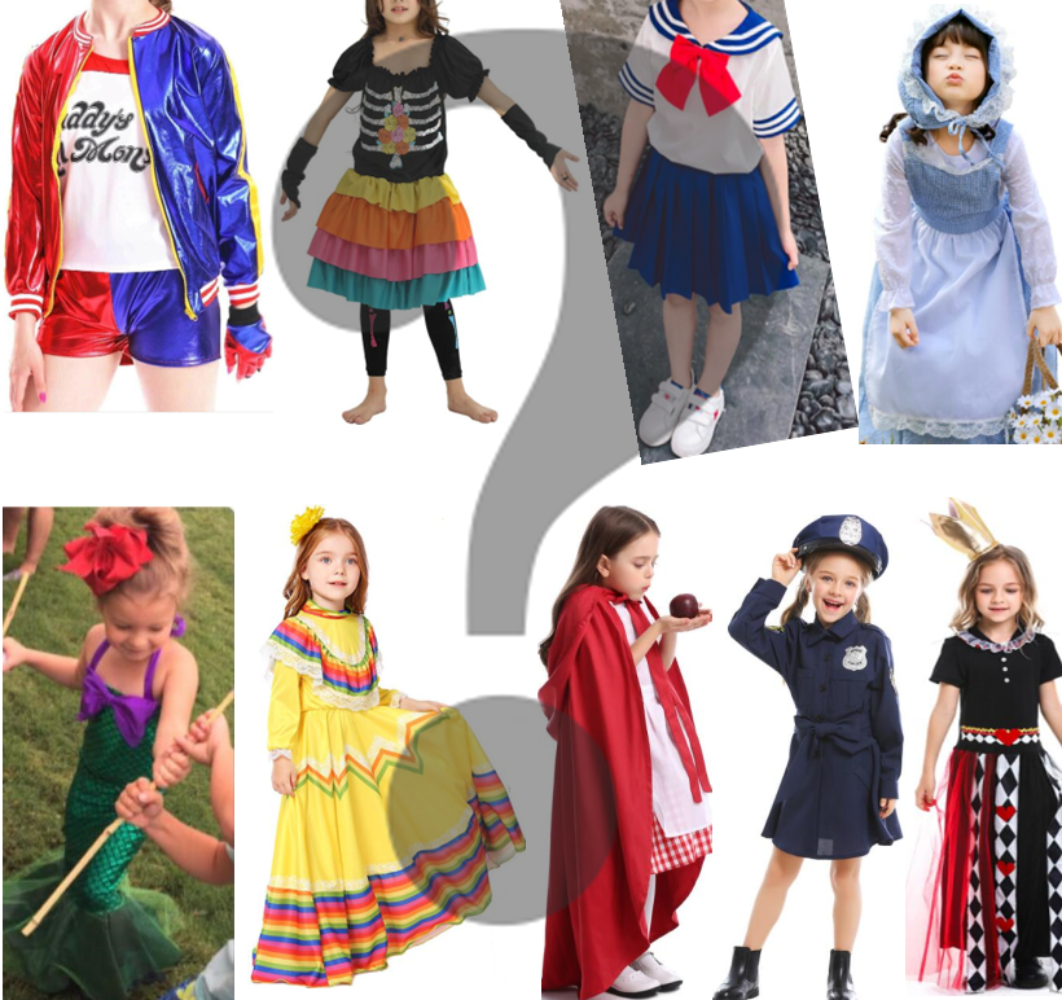 Mystery Box - Girls Halloween Costume / Party Gift, Suitable for age 3-12