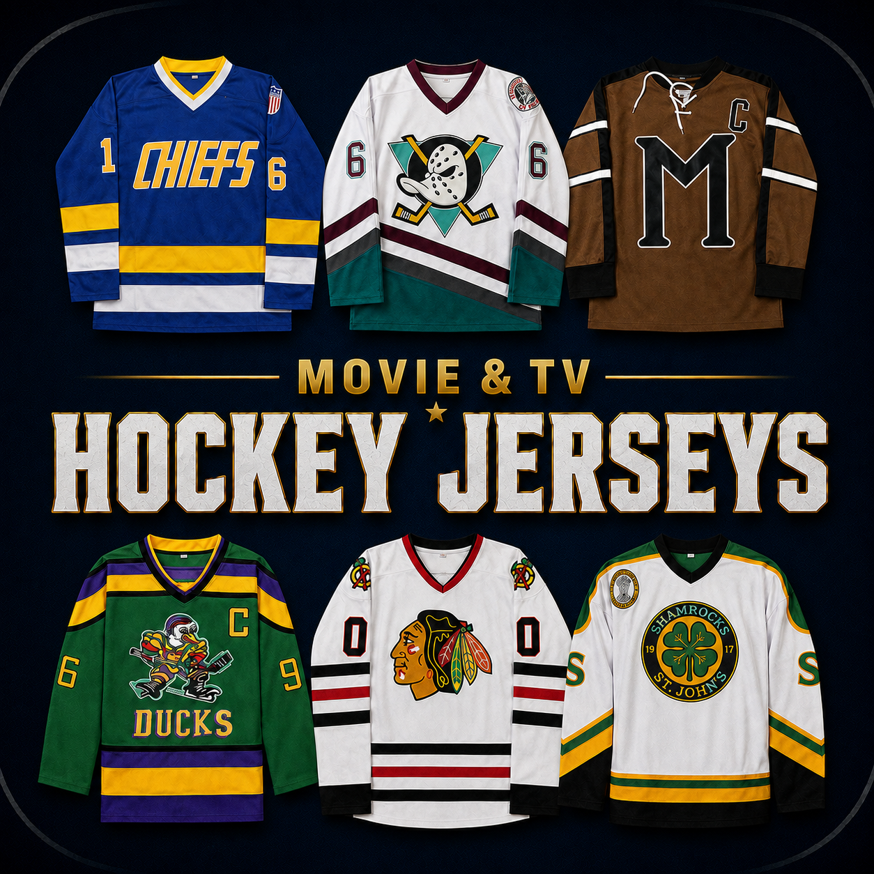 Movie & TV Hockey Jerseys | Retro & Custom | BuyMovieJerseys