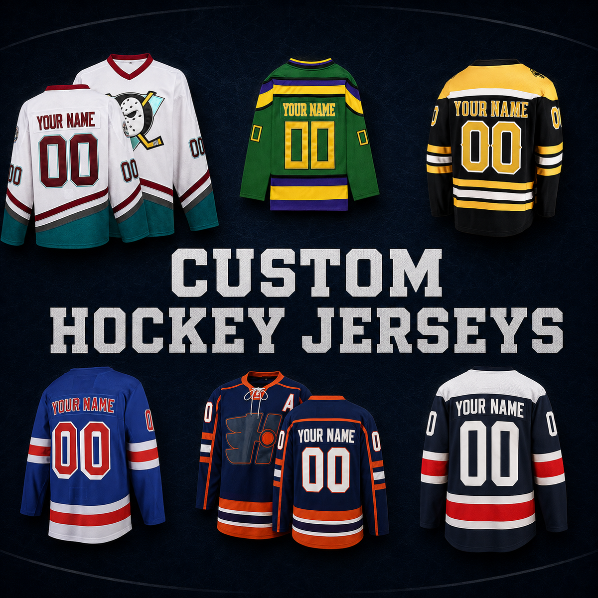 Custom Movie Hockey Jerseys | Name & Number | BuyMovieJerseys