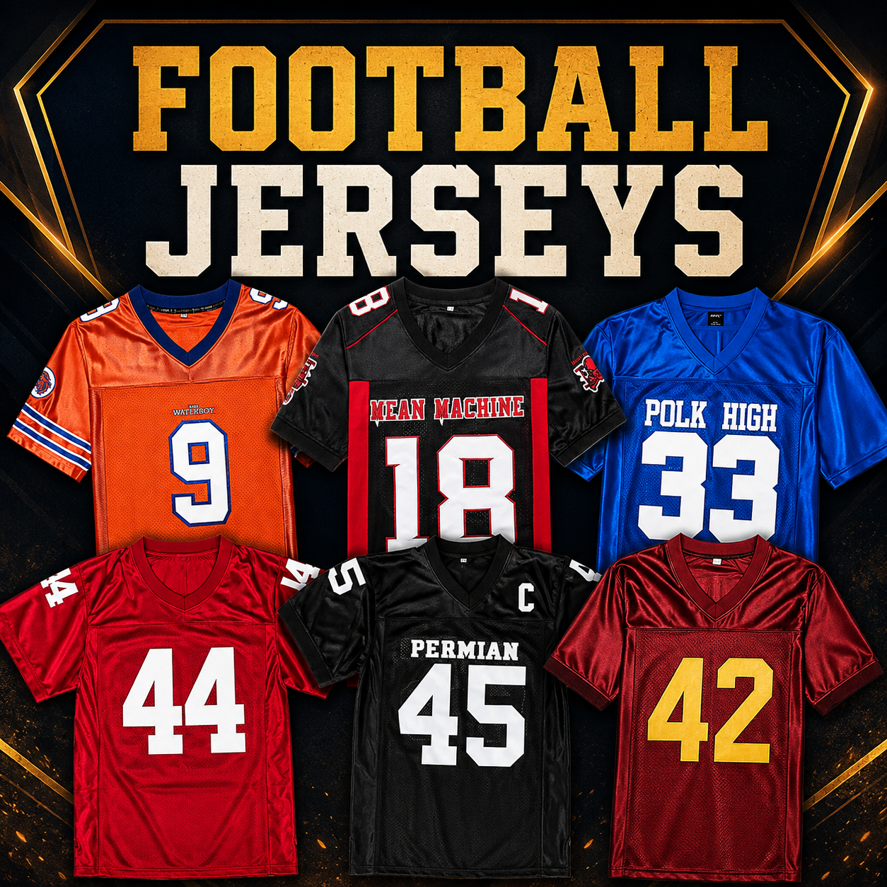 Football Jerseys | Movie, Retro & Custom | BuyMovieJerseys