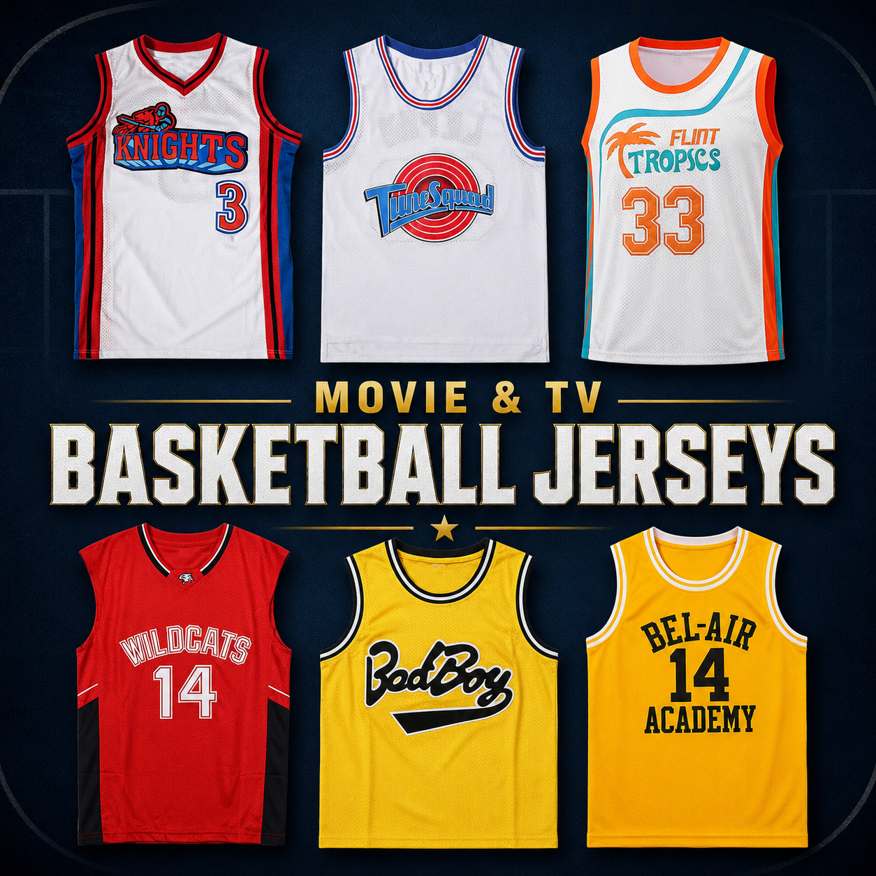 Movie & TV Basketball Jerseys | Retro Styles | BuyMovieJerseys
