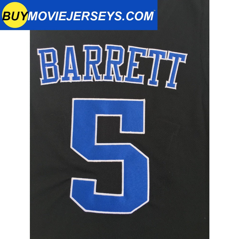 R.J. Barrett  #5 Duke College Basketball Jersey -Black Embroidered