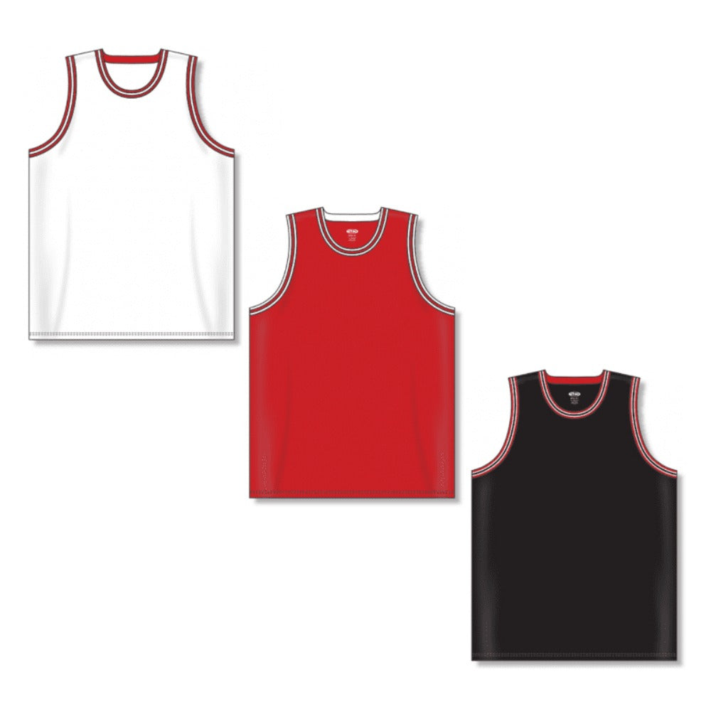 Premium Custom Embroidered Retro Swim man Chicago Basketball Jersey