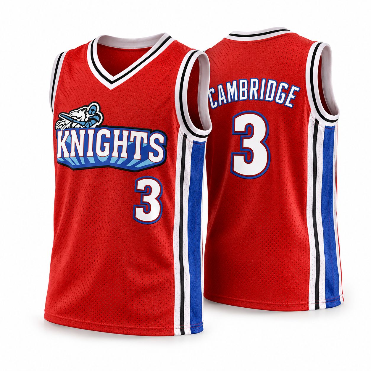 Like Mike Calvin Cambridge #3 Knights Basketball Jersey
