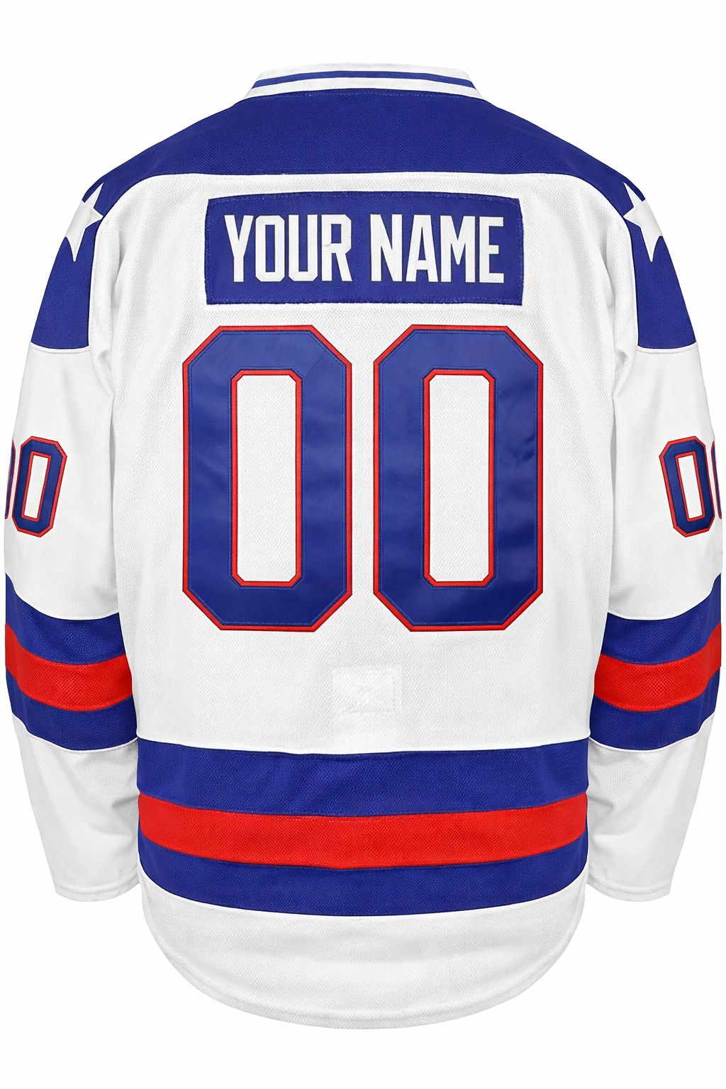 Custom 1980 USA Olympic "Miracle on Ice" Hockey Jersey – Embroidered Your Name Your Number (Blue & White)