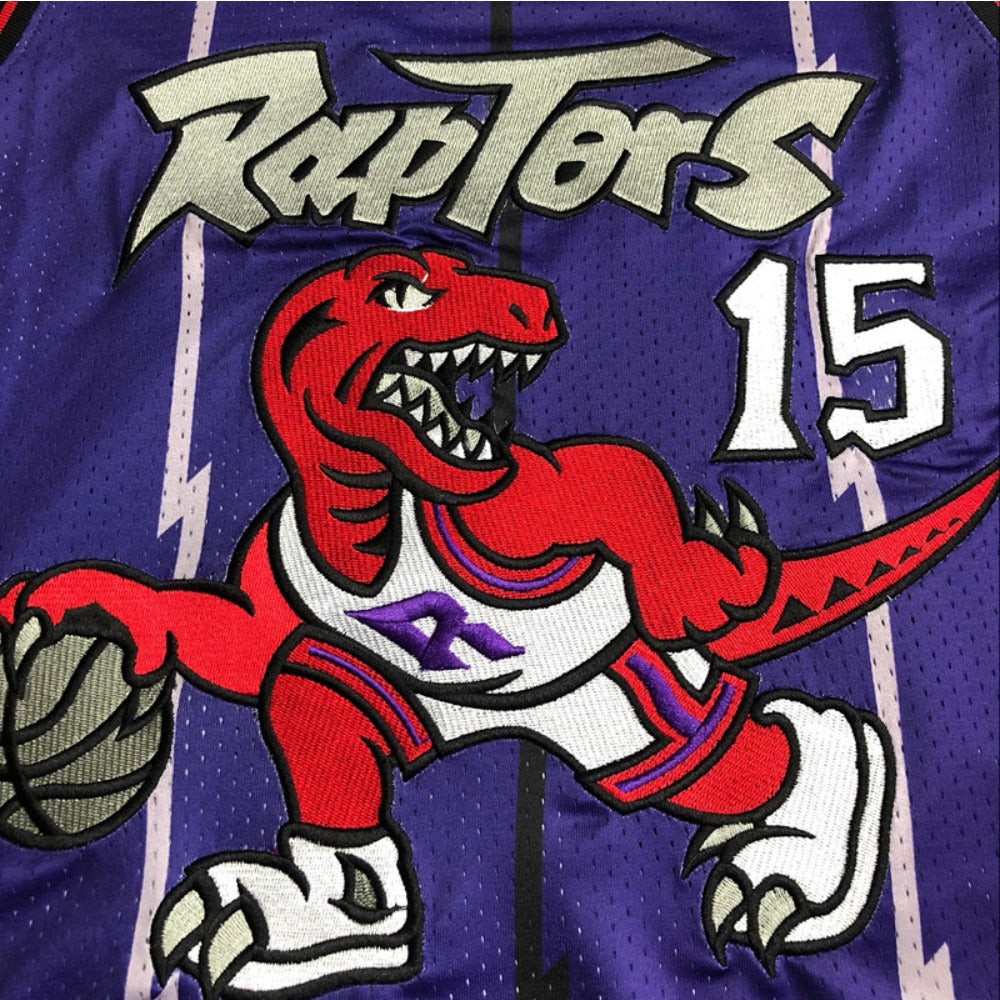Premium Retro Throwback Embroidered Quality Basketball Jersey RAPTORS Vince Carter #15 Limited Edition