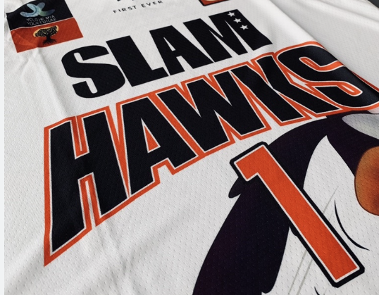 LaMelo Ball #1 Slam Hawks Looney Tunes Basketball Jersey White/Black/Red