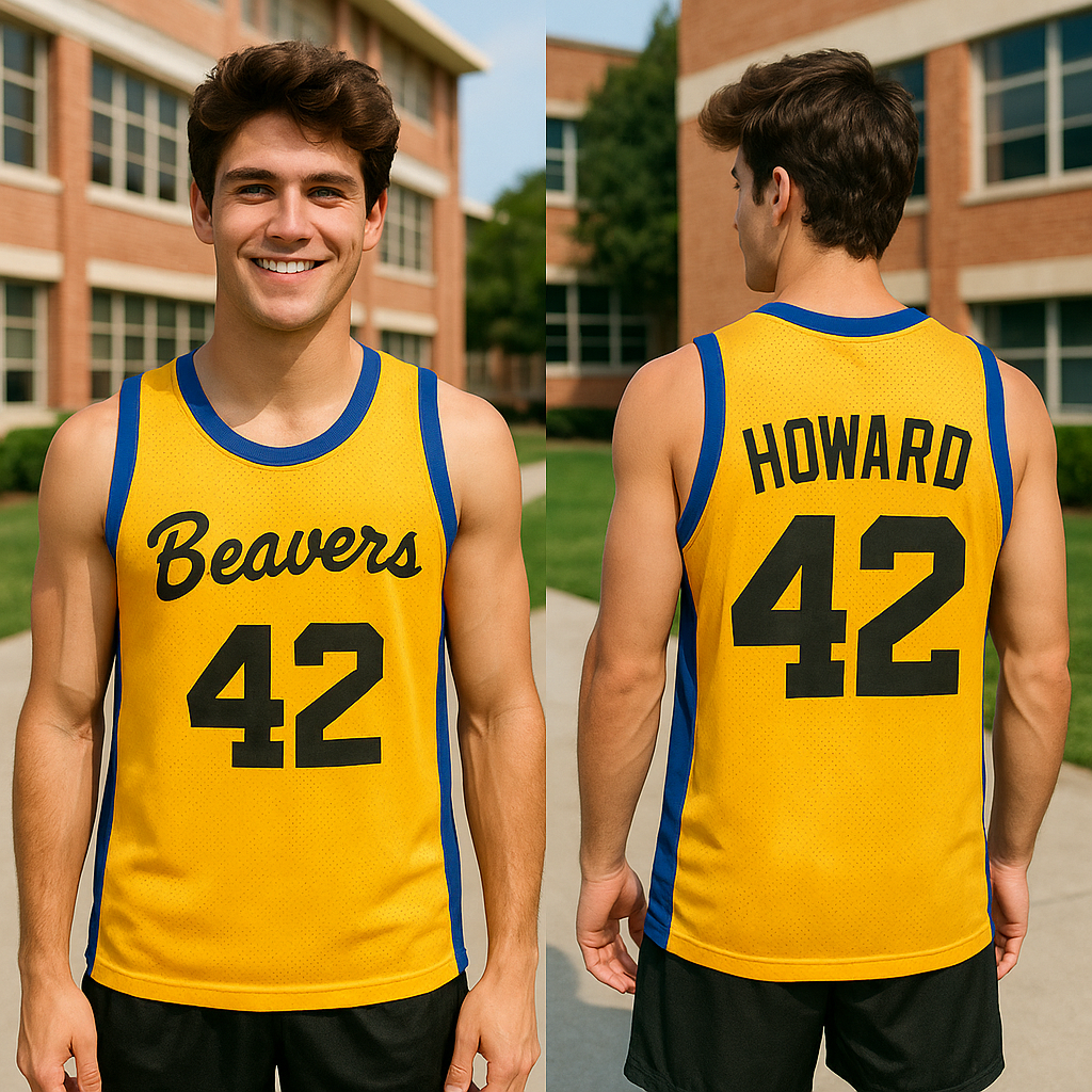 Teen Wolf  Scott Howard Basketball Movie Jersey #42 buymoviejerseys.com