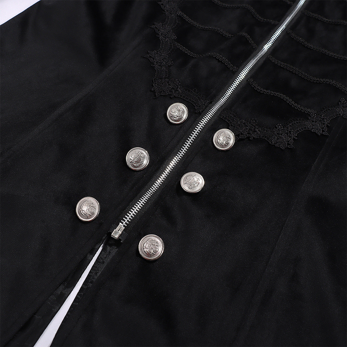 Men's Steampunk Vintage Medieval Tailcoat Jacket Retro Gothic Victorian Frock Coat Uniform Halloween Cosplay Costume