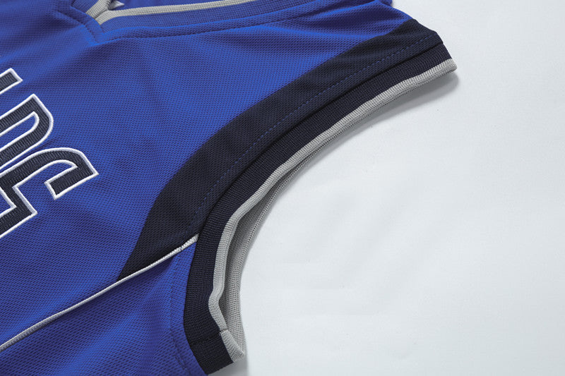 Retro Dallas Doncic #77 Breathable Basketball Jersey Pants Set Embroidery fit for Youth to Adult