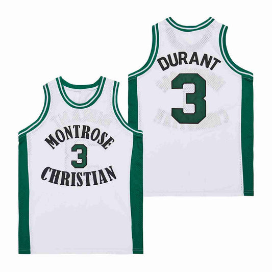 Custom Kevin Durant #3 Montrose Christian High School Jersey