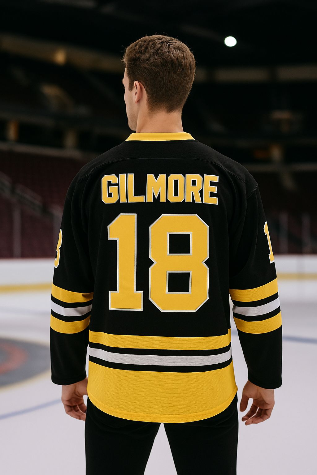Happy Gilmore 1996 Movie #18 Boston Adam Sandler Ice Hockey Jersey