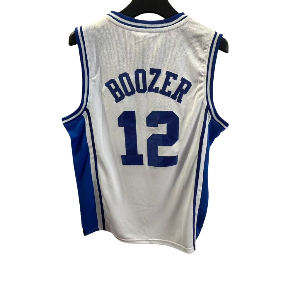 Cameron Boozer #12 Duke College Basketball Jersey - White Embroidery