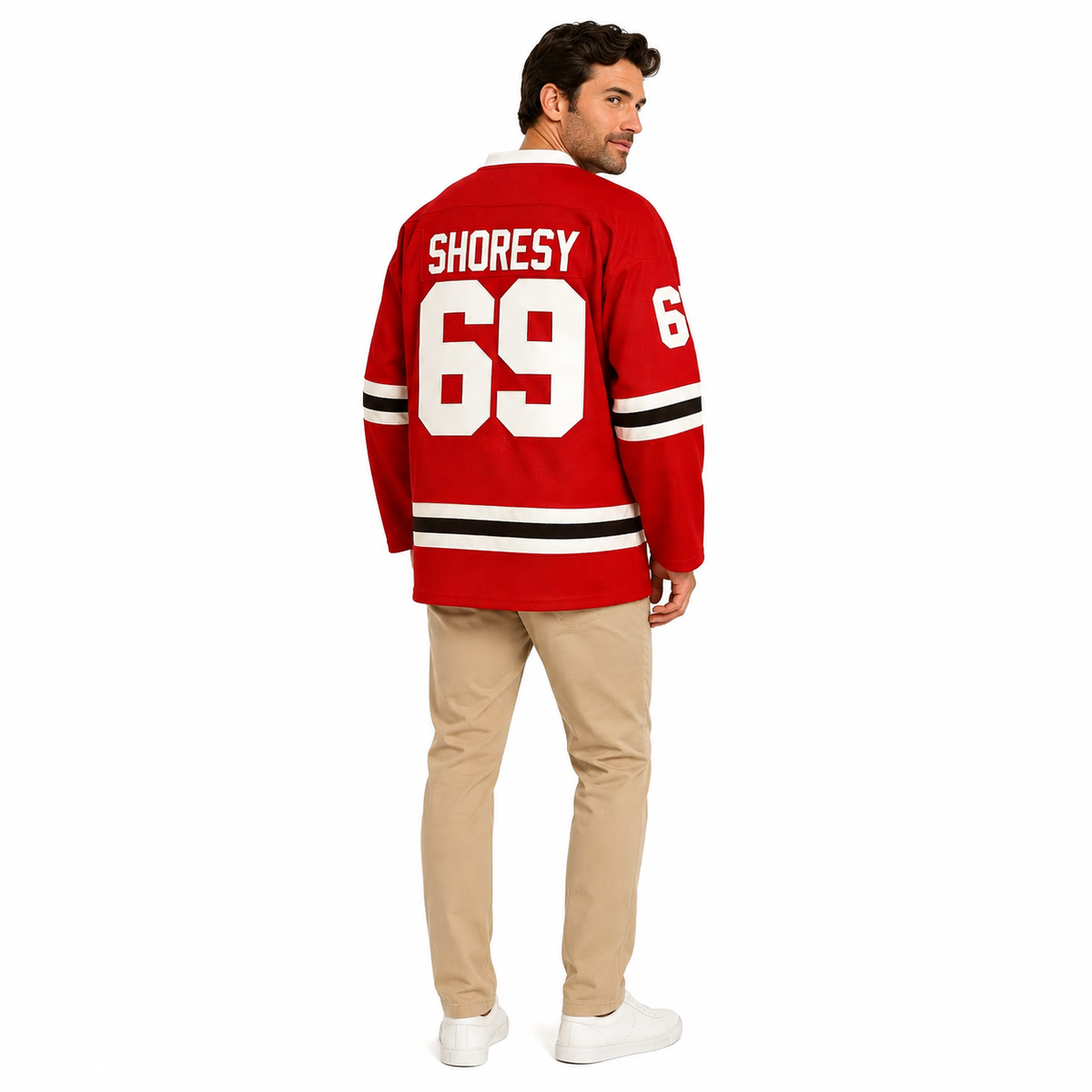 Irish #69 Shoresy Ice Hockey Jersey Red Color