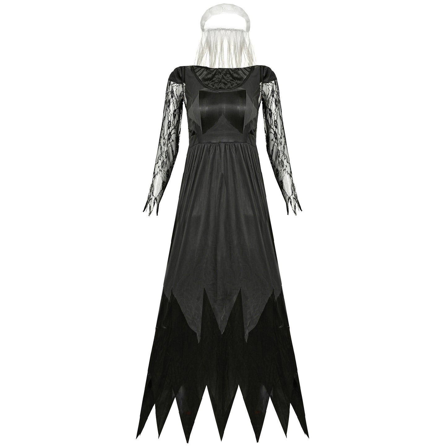 Ladies Zombie Graveyard Corpse Bride Costume Womens Horror