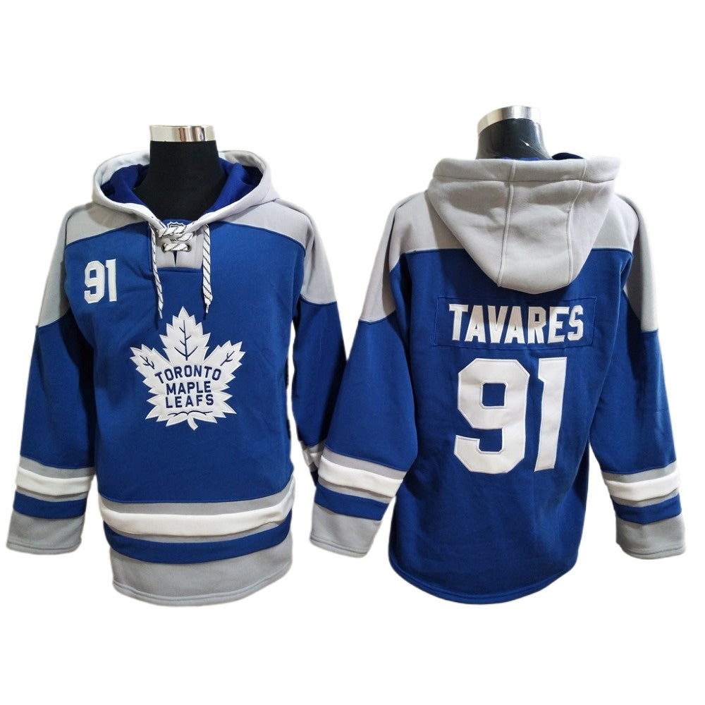 Toronto Maple Leafs Hoodie #91 Tavares #34 Matthews Men Size