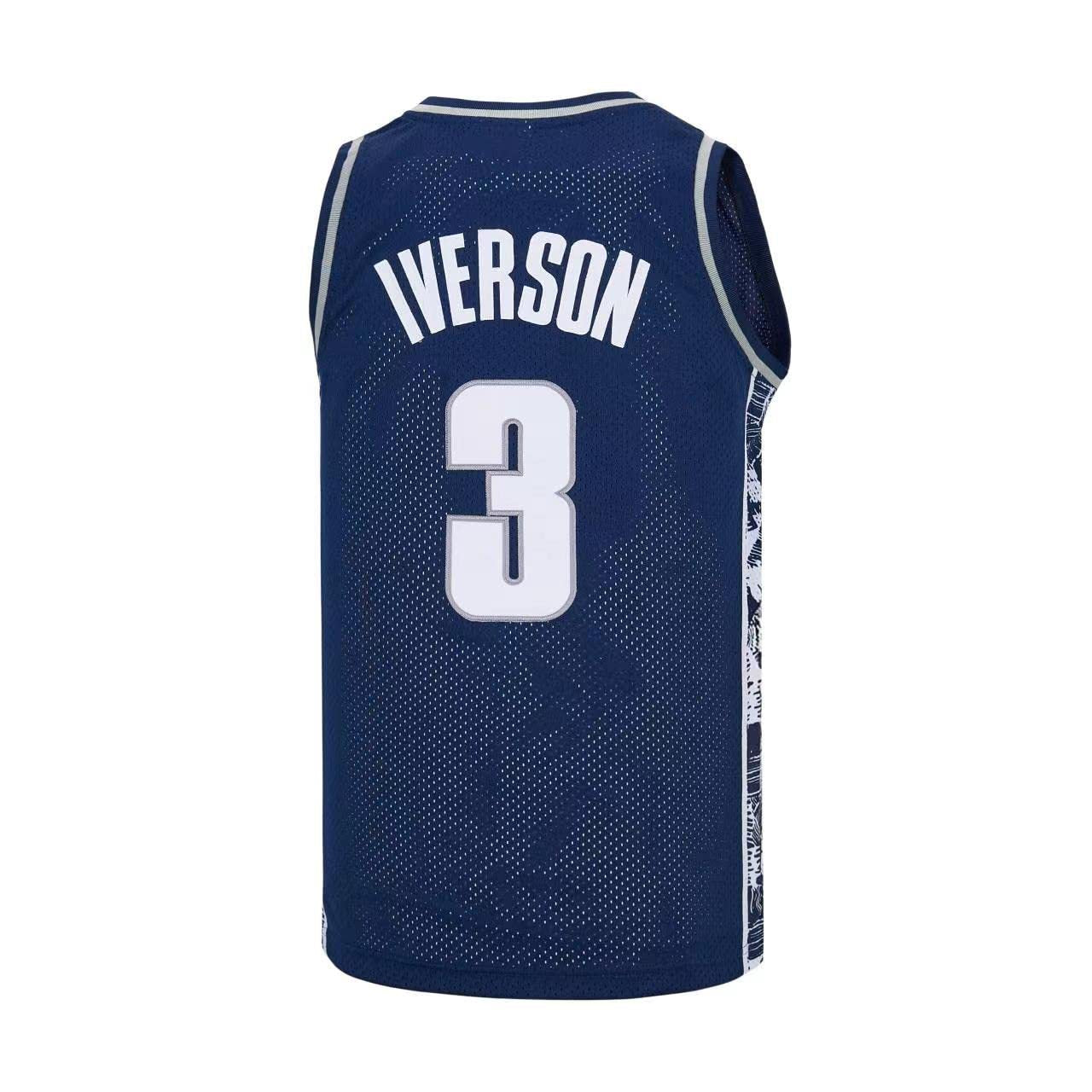 Hoyas Allen Iverson #3 Georgetown University Basketball Jersey