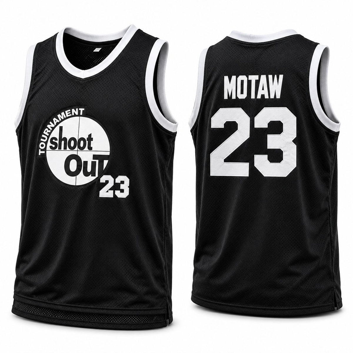 Above the Rim Shoot Out Black Basketball Jerseys – #96, #23 & #2