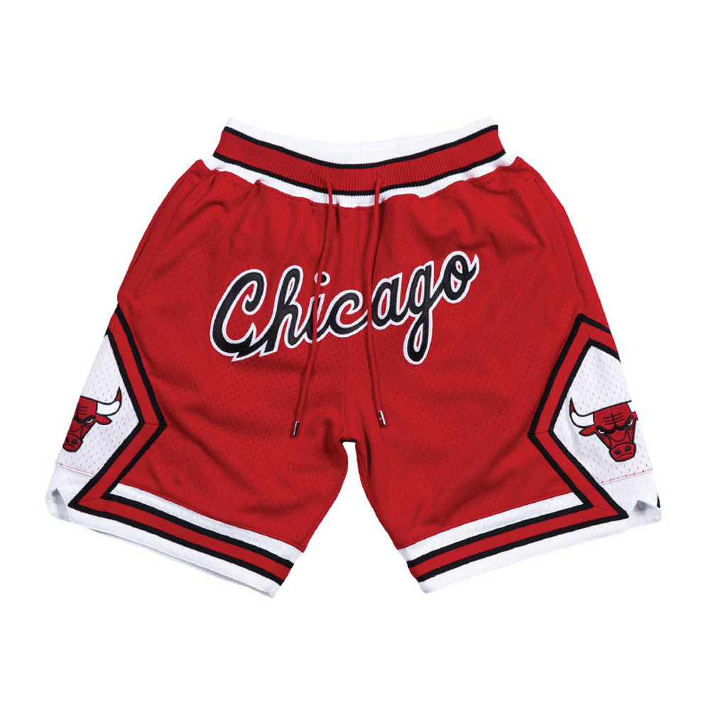 Throwback Chicago Basketball Shorts – Zip Pocket Sports Pants