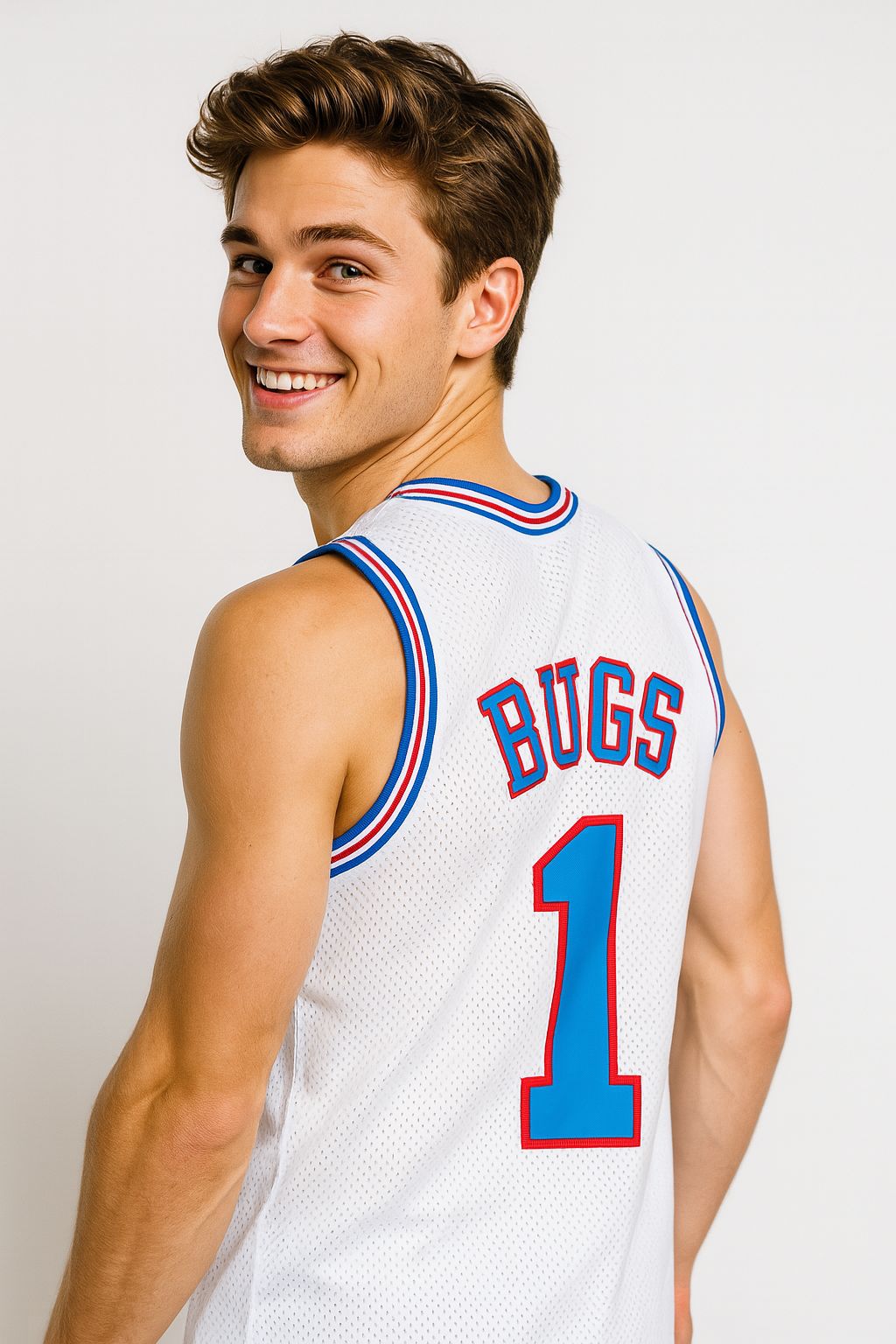 Space Jam Movie Basketball Jersey Tune Squad # 1 BUGS BUNNY