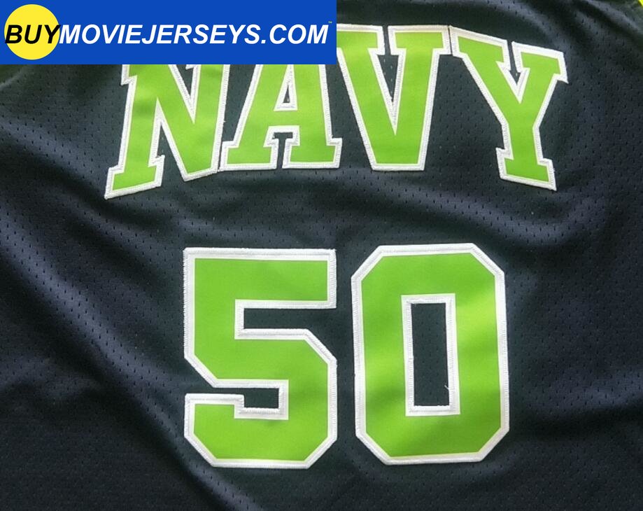 David Robinson #50 Navy Basketball Retro Jersey | Classic Throwback Design