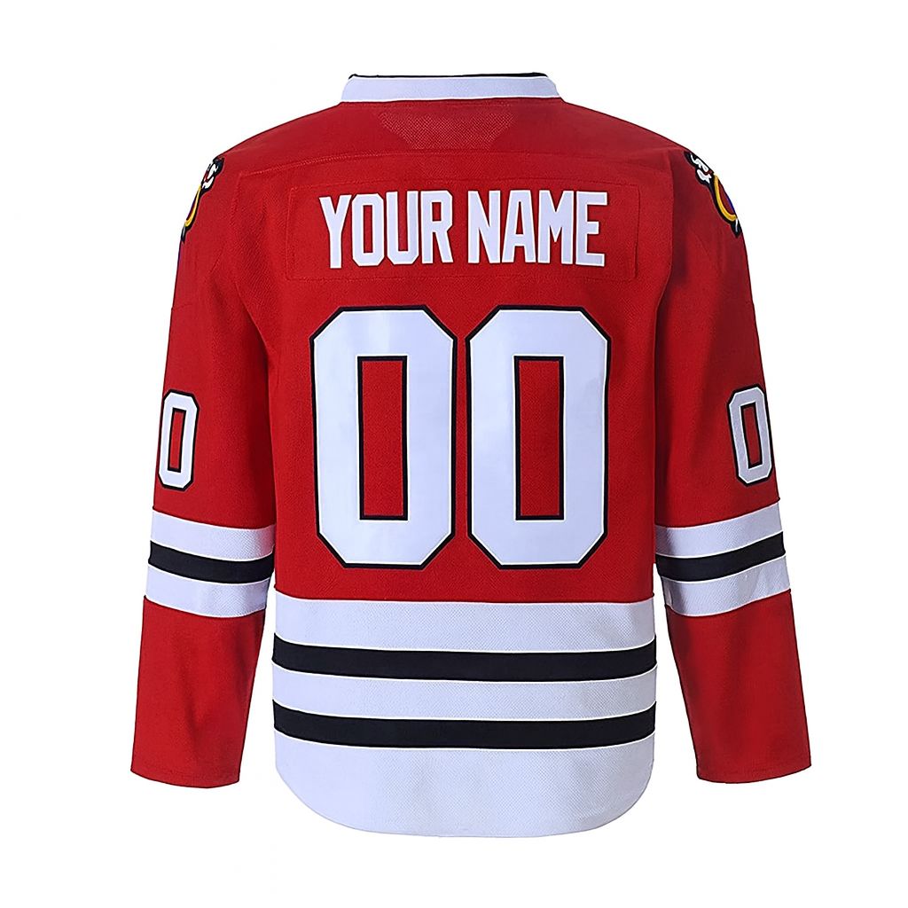 Custom Your Name Your Number Black hawks Ice Hockey Jersey