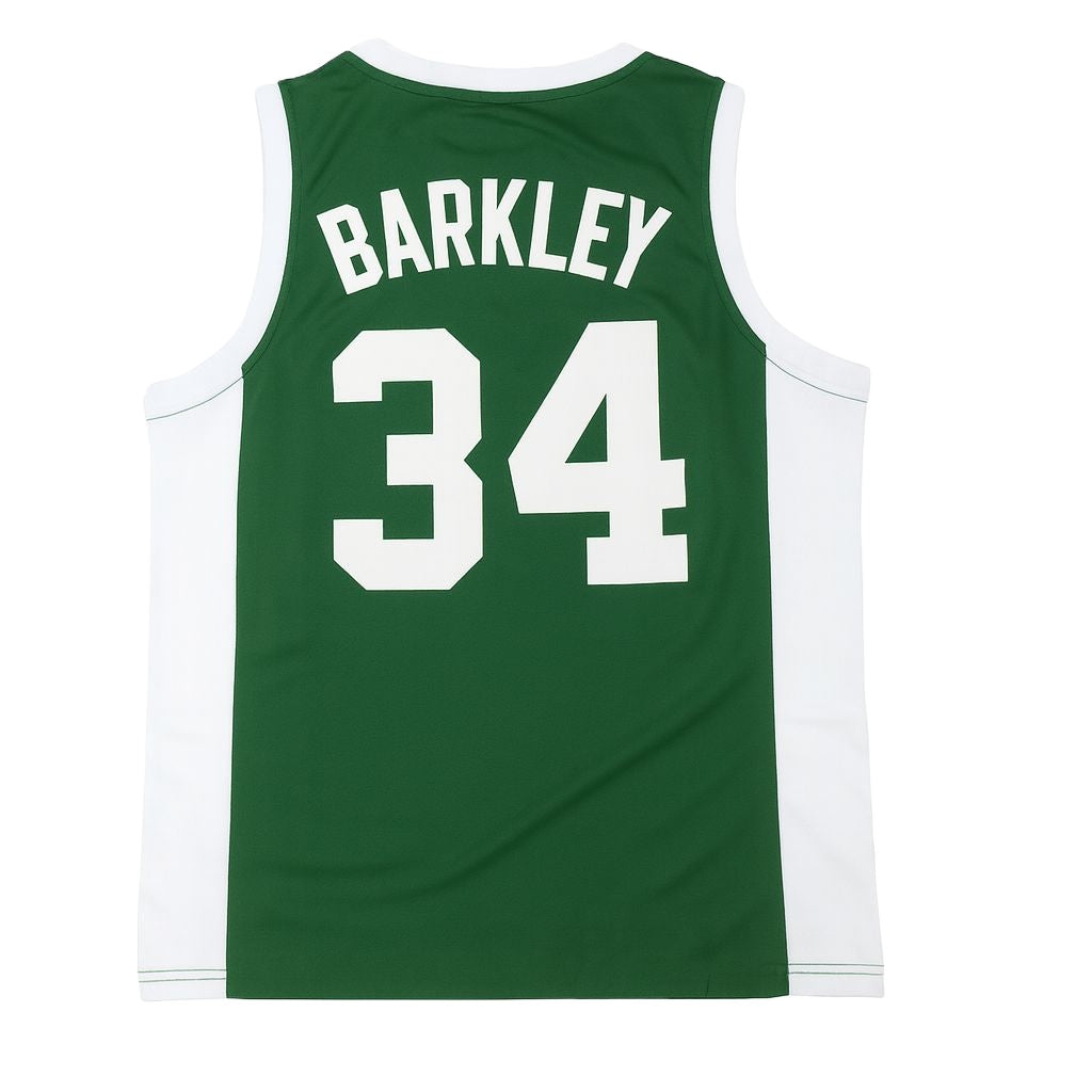 Charles Barkley #34 Leeds High School Jersey – Green Vintage