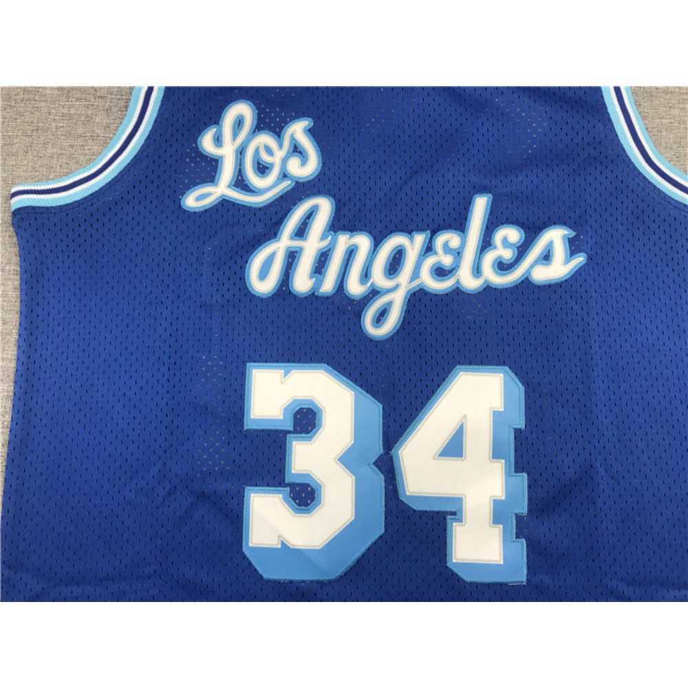 Los Angels #34 Shaquille O’Neal Basketball Jersey – Throwback 1996-97 Stitched Retro