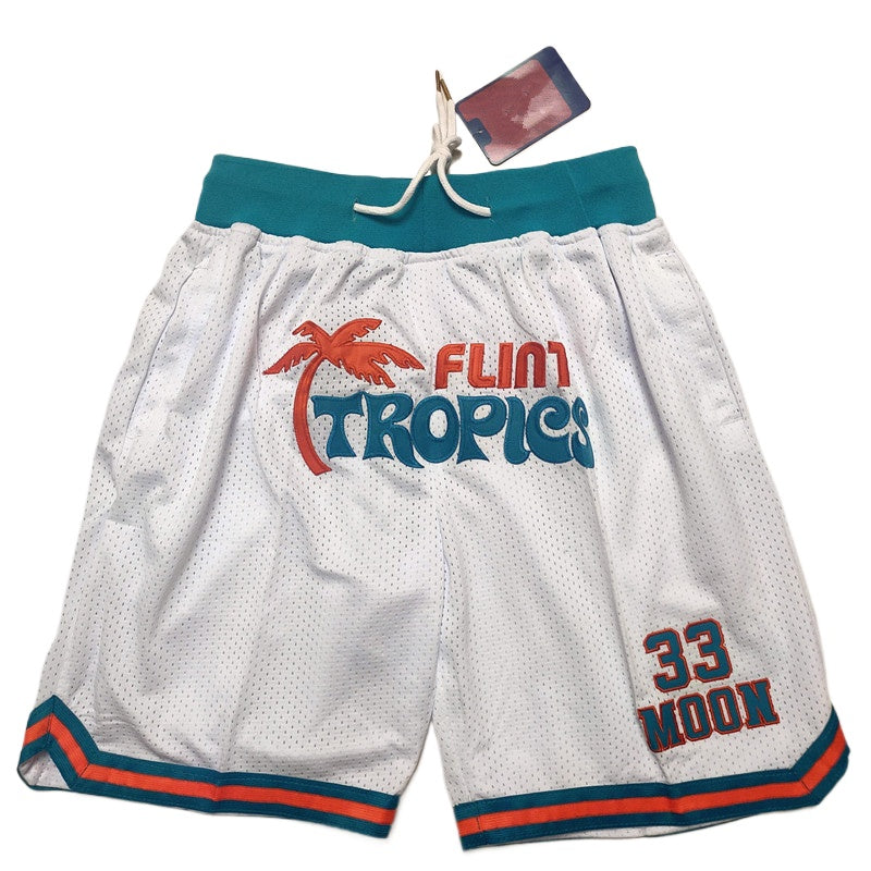 Flint Tropics Basketball Shorts – Semi-Pro Throwback with Zip Pockets