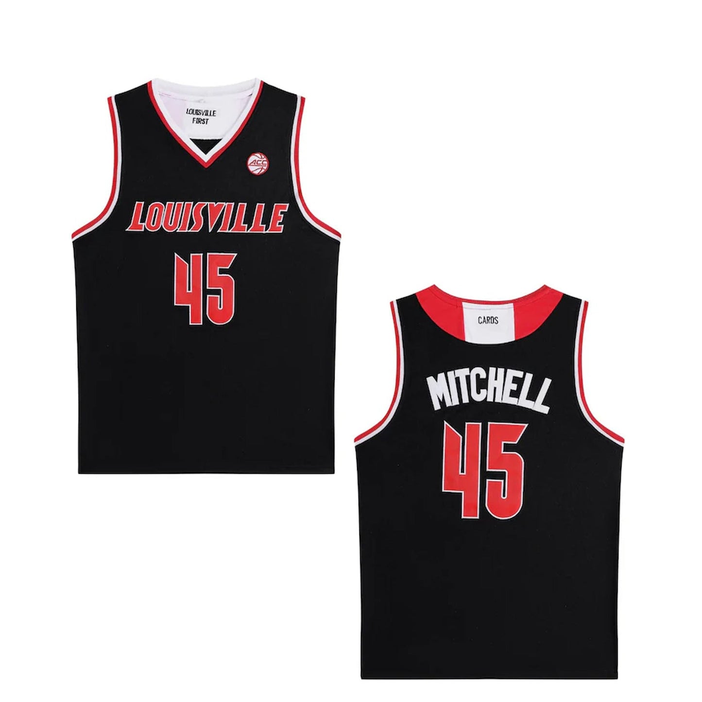 Donovan Mitchell #45 Louisville College Basketball Jersey Black buymoviejerseys.com