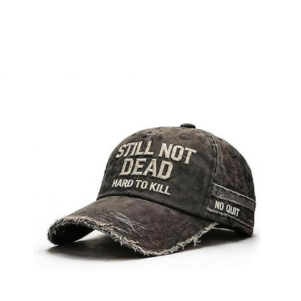 STILL NOT DEAD Embroidered Cotton Baseball Cap Vintage Washed Hat