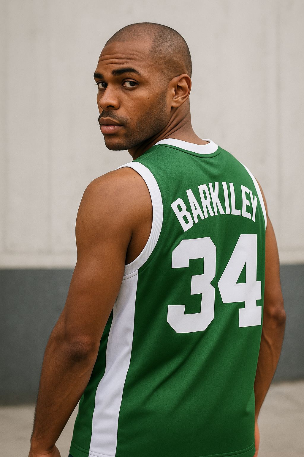Charles Barkley #34 Leeds High School Jersey – Green Vintage
