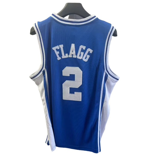 Cooper Flagg #2 Duke College Basketball Jersey - Blue Embroidery