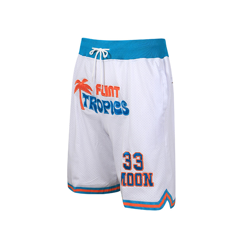 Flint Tropics Basketball Shorts – Semi-Pro Throwback with Zip Pockets
