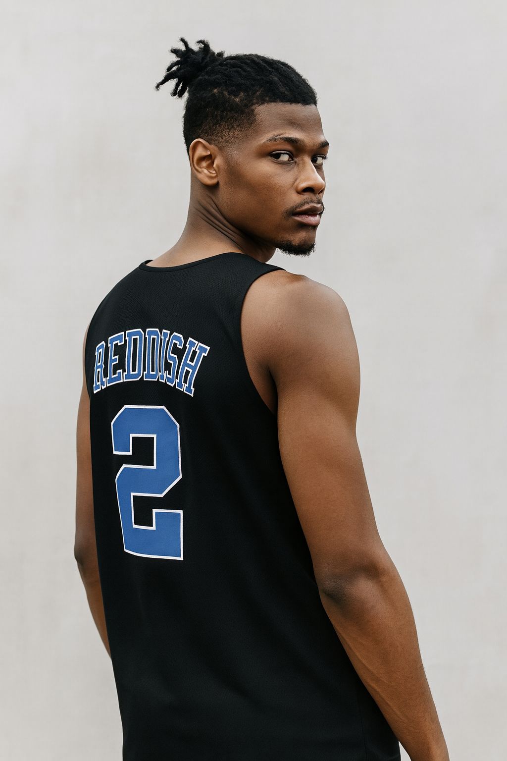 Vintage Cam Reddish #2 Duke College Basketball Jersey -Black Embroidered