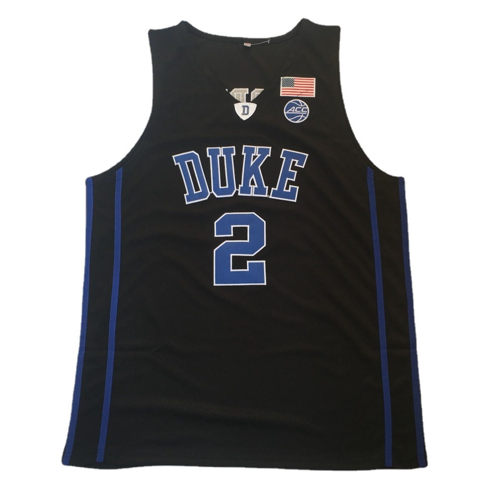 Vintage Cam Reddish #2 Duke College Basketball Jersey -Black Embroidered