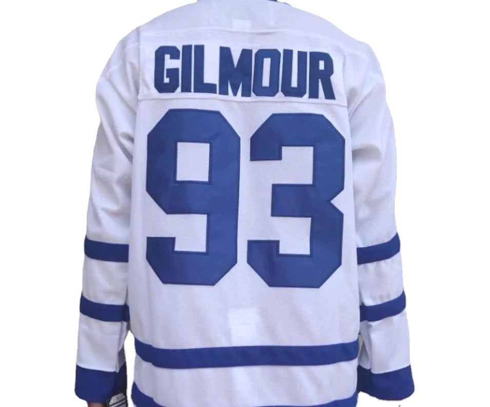 Toronto Maple Leafs White 93 Gilmour Jersey  Ice Hockey Jersey